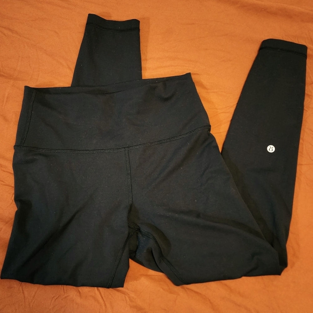 Lululemon Wunder Train Black High-Waisted Leggings Size 8